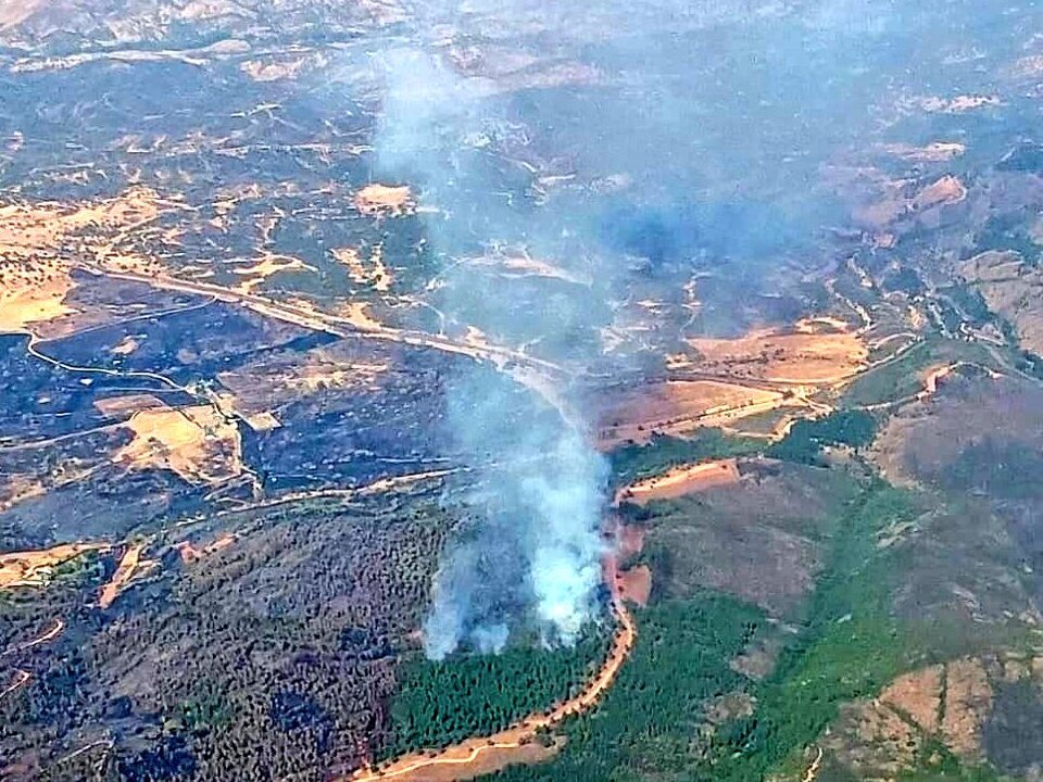 Incendio en Aroche. Fuente: Plan Infoca
