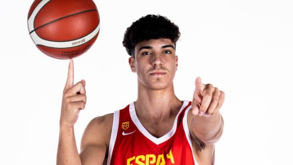 Alfonso Rodríguez con la selección española sub-18