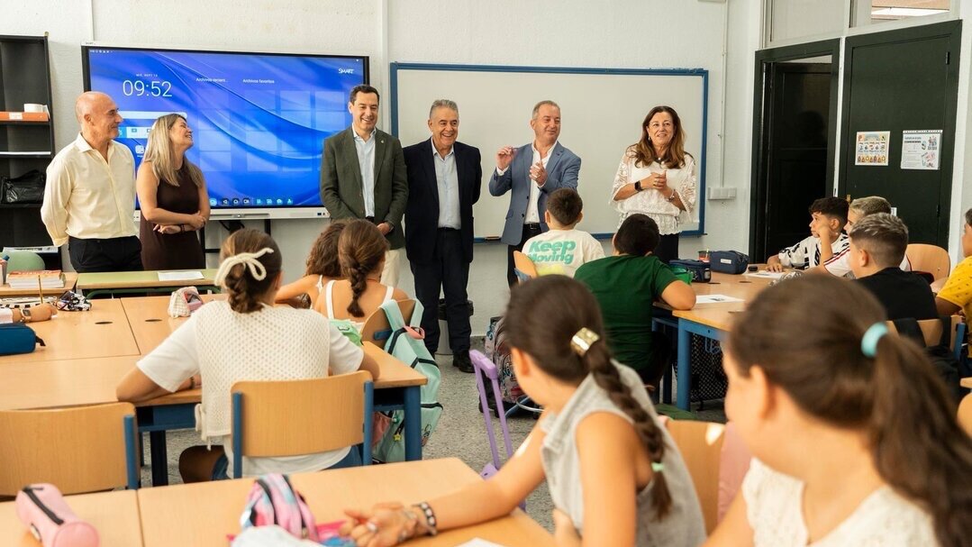 Inicio del curso escolar andaluz. Fuente: Facebook Paco Bella