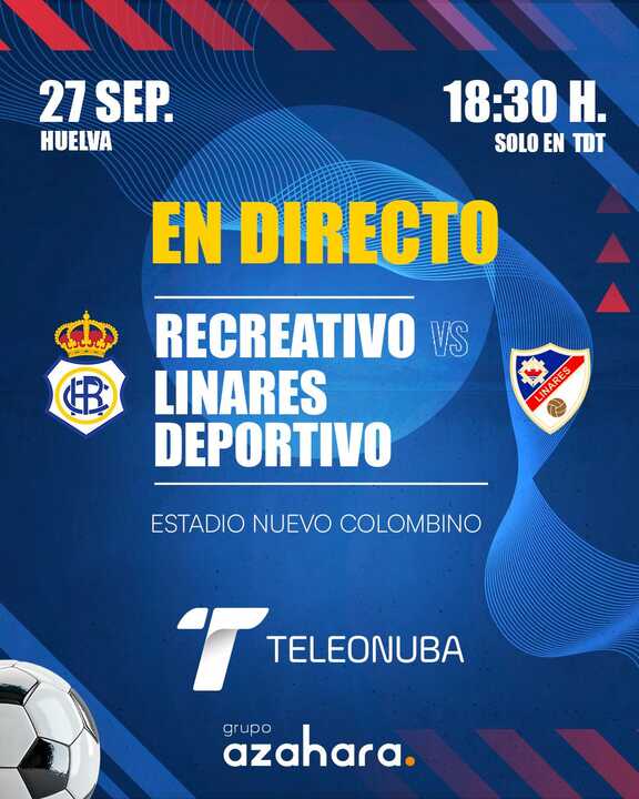 El partido se podrá ver en Teleonuba