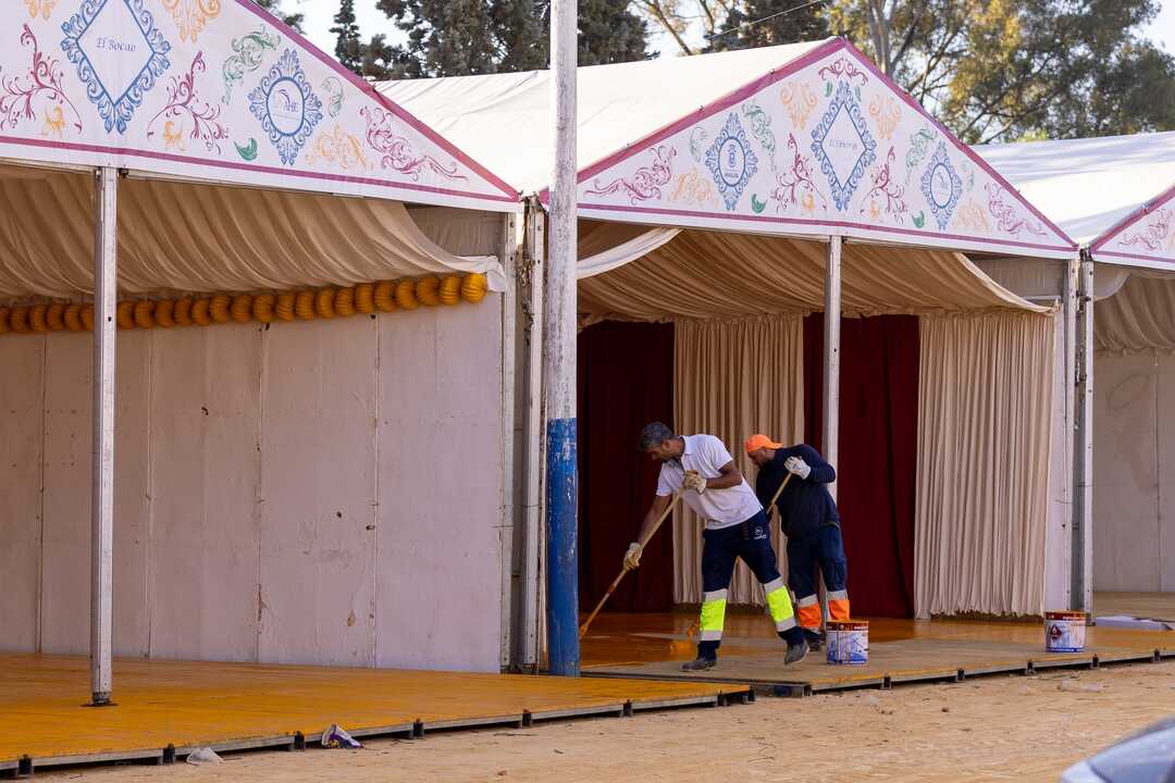 Preparación Feria del Otoño y Caballo 2025. Fuente: Ayto. Huelva