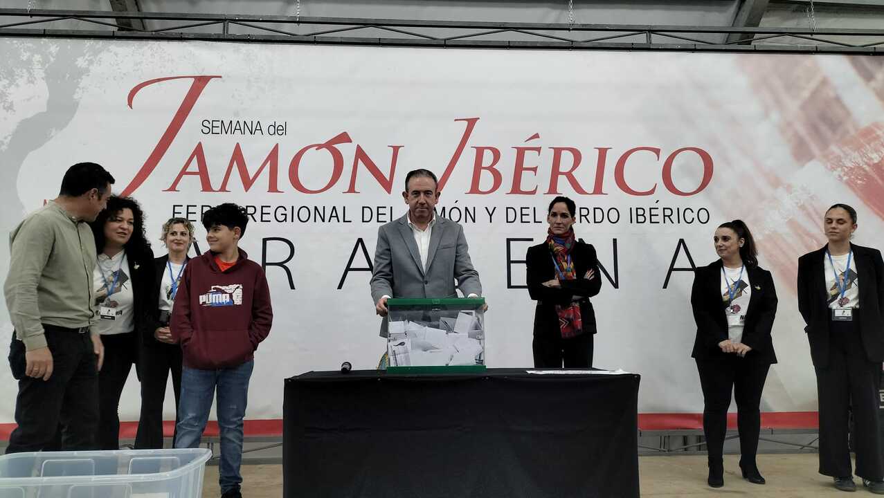 Sorteo "Su Peso en Jamón". Fuente: Ayto. Aracena