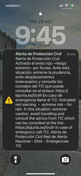 Notificación en los teléfonos móviles