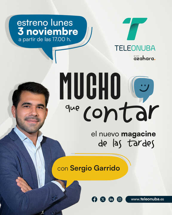'Mucho que Contar', el nuevo magacín de Teleonuba de la mano de Sergio Garrido