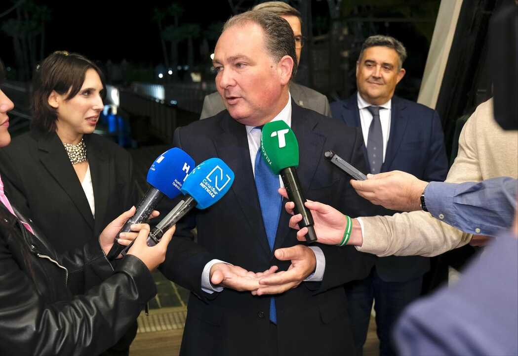 David Toscano en el acto. Fuente: Diputación de Huelva