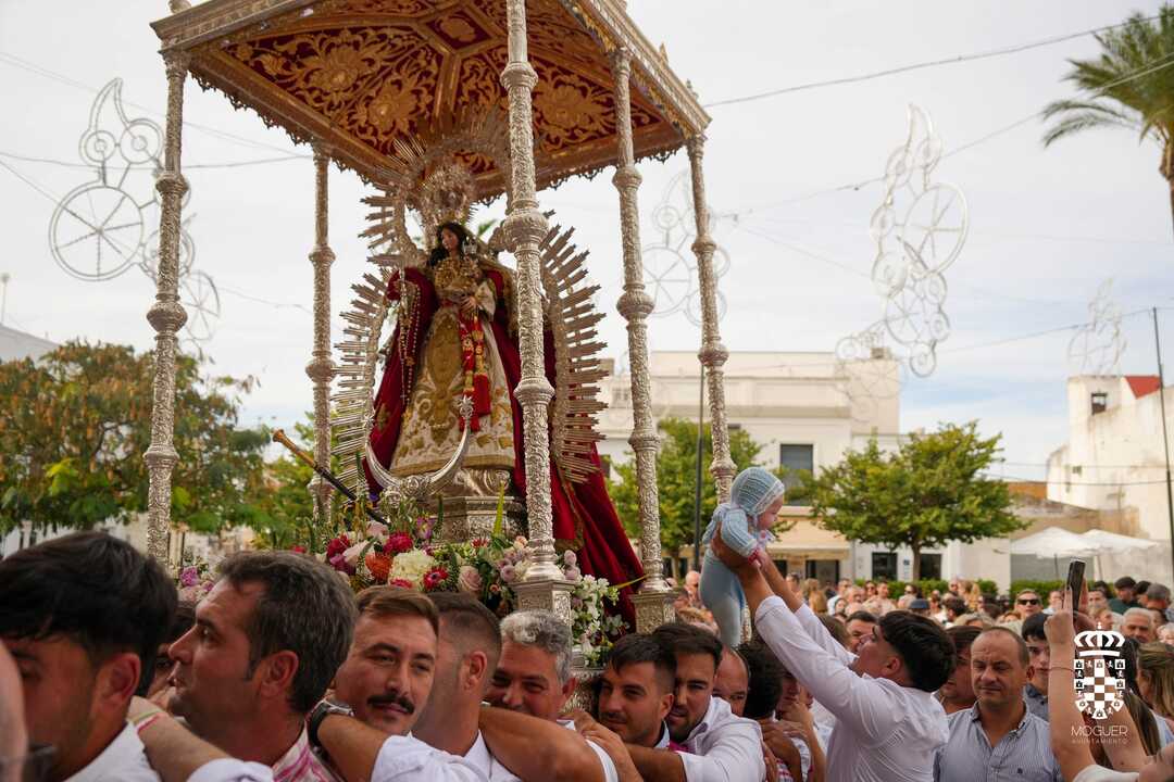 La Virgen de Montemayor vuelve a su ermita. Fuente: Ayto. Moguer