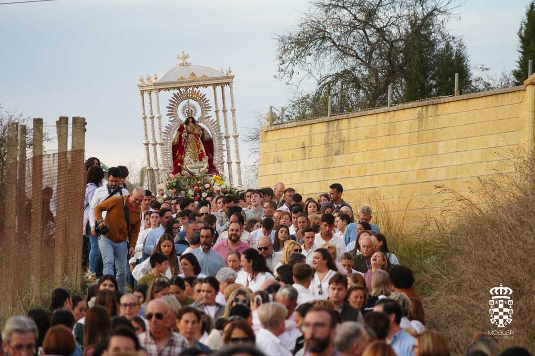 La Virgen de Montemayor vuelve a su ermita. Fuente: Ayto. Moguer