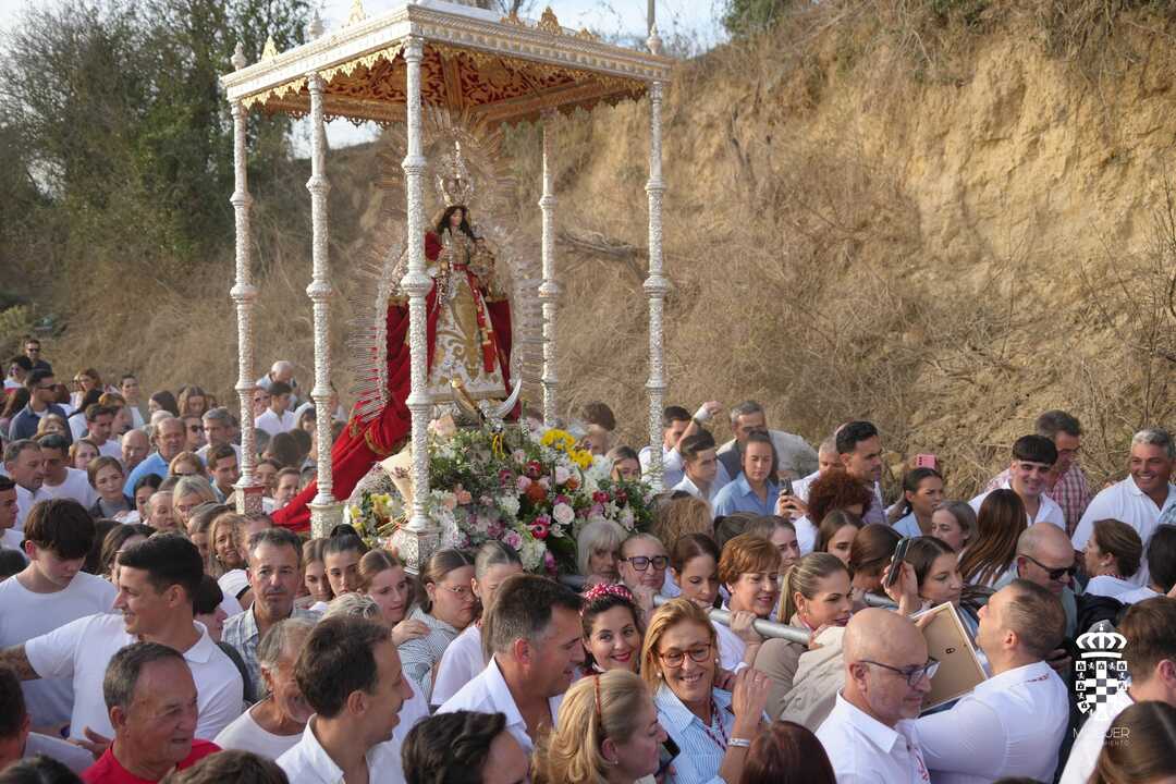 La Virgen de Montemayor vuelve a su ermita. Fuente: Ayto. Moguer