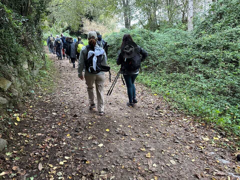Los vecinos palermos hacen el Camino de Santiago. Fuente: Ayto. Palos