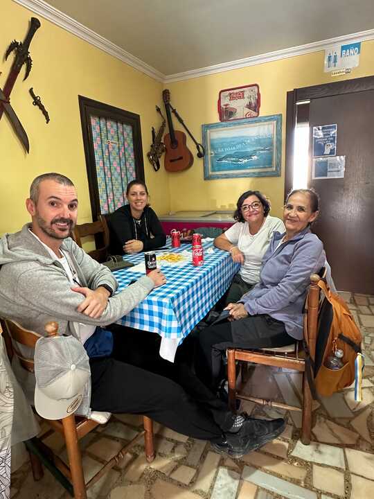 Los vecinos palermos hacen el Camino de Santiago. Fuente: Ayto. Palos