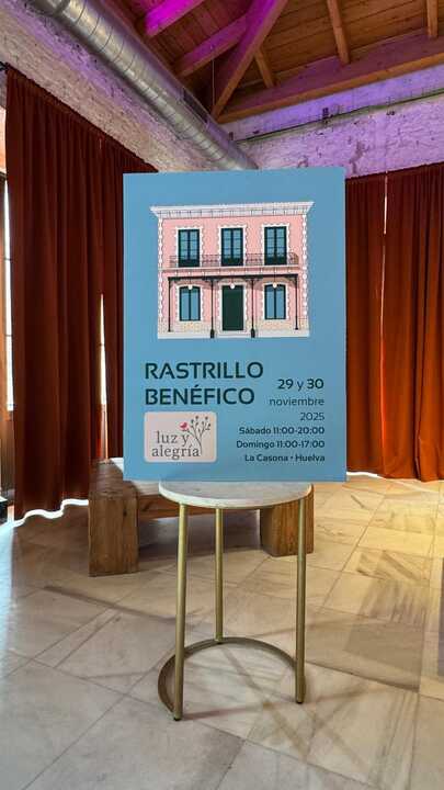Cartel diseñado por Sonia Hermosín del Rastrillo Benéfico