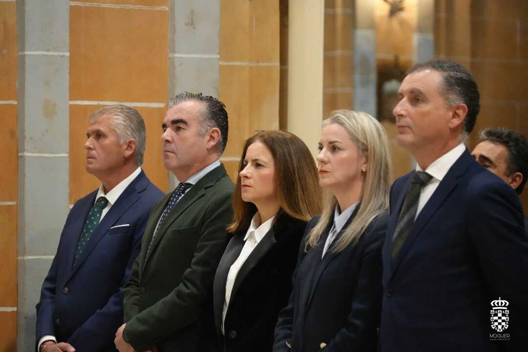 Alcalde de Moguer en el acto. Fuente: Ayto. Moguer