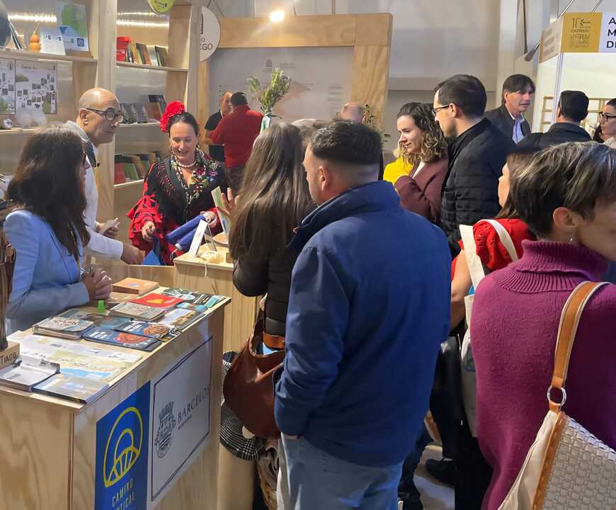 Mostrador de la Diputacion en el expositor de Camino Vertical. Fuente: Diputación de Huelva