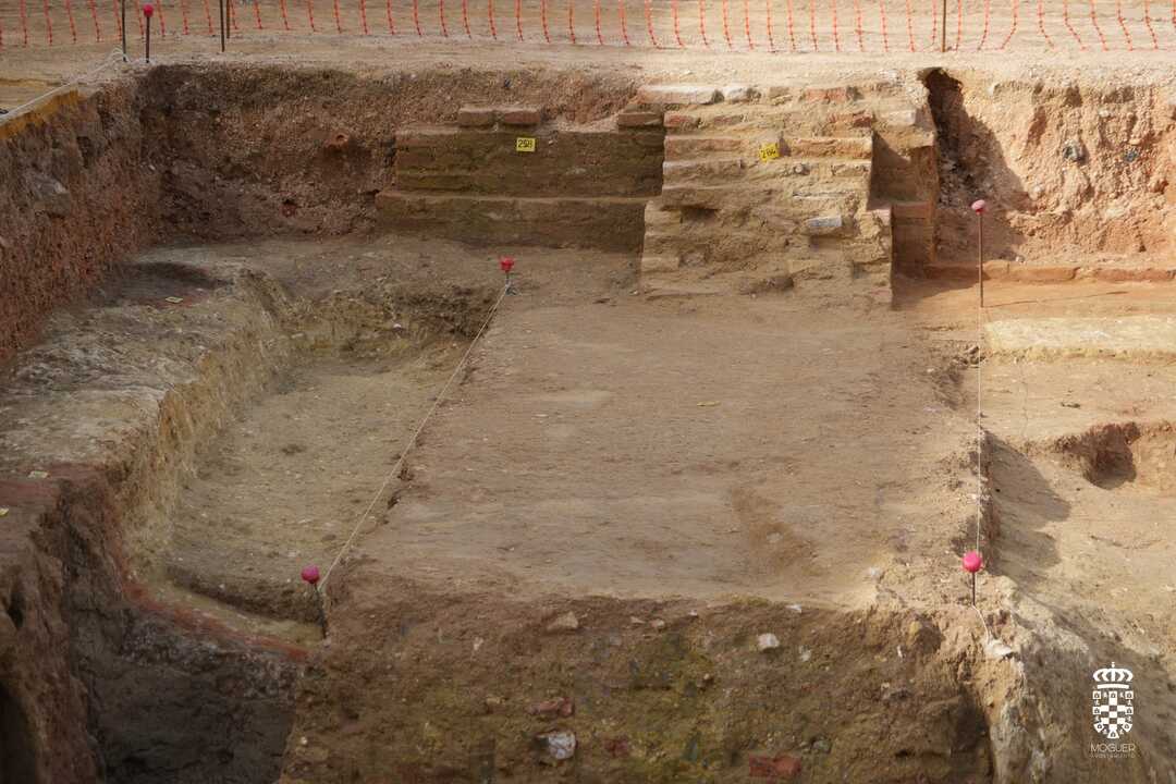 Avanzan las obras del Castillo en Moguer. Fuente: Facebook Ayto. Moguer