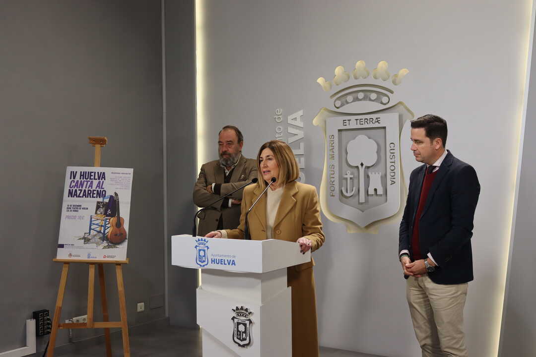 Presentación de la gala "Huelva Canta al Nazareno". Fuente: Ayuntamiento de Huelva