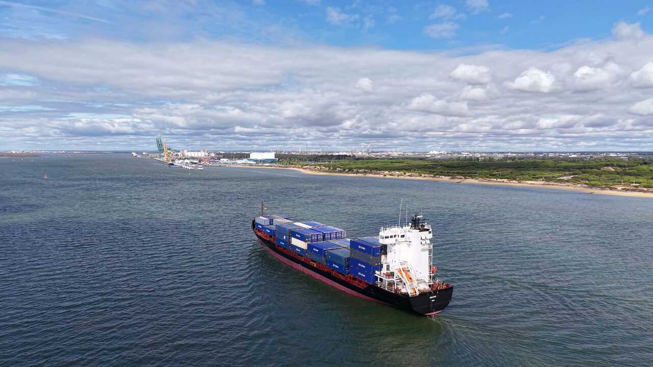 Buque Aquarius. Fuente: Puerto de Huelva