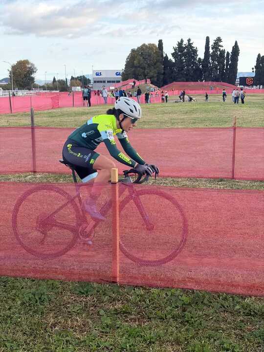 Borrero durante la carrera