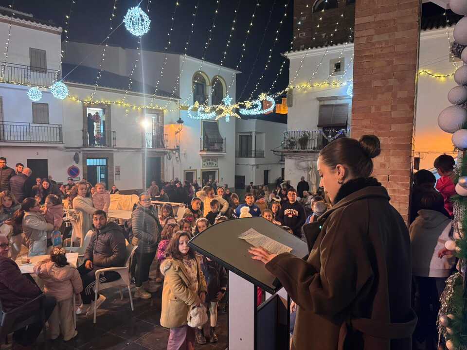 Comienzo de la Navidad en Aroche. Fuente: Facebook Ayto. Aroche