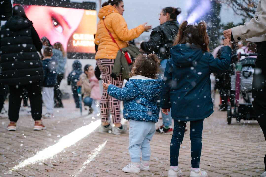 Primera nevada en el barrio de La Orden. Fuente: Ayto. Huelva