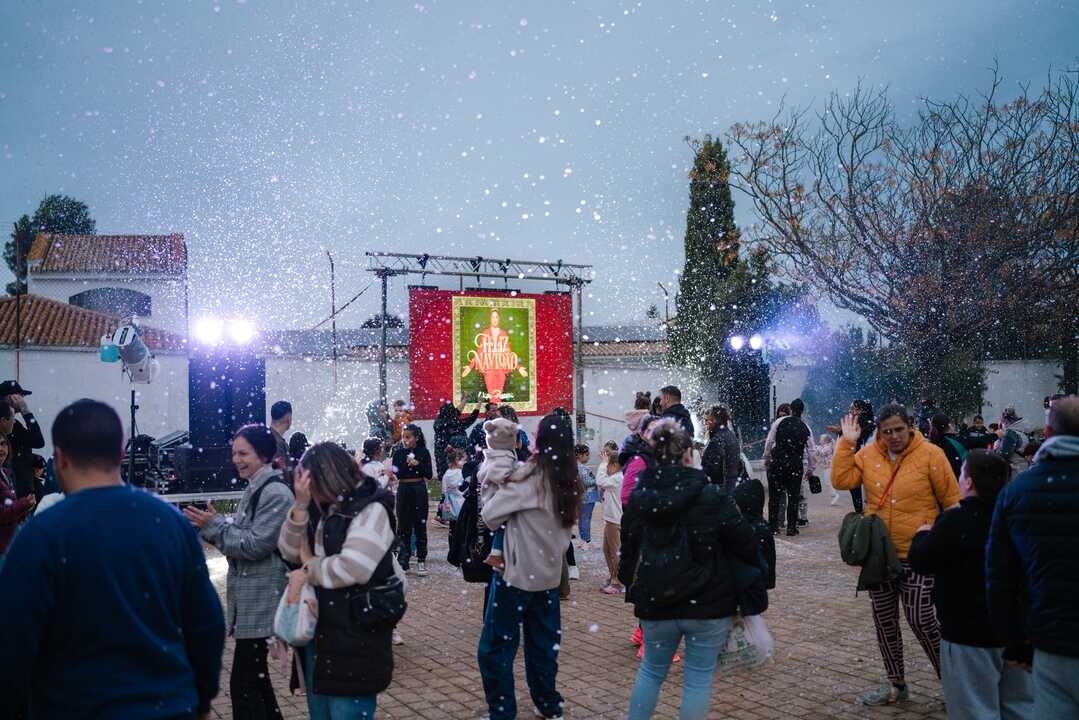 Primera nevada en el barrio de La Orden. Fuente: Ayto. Huelva