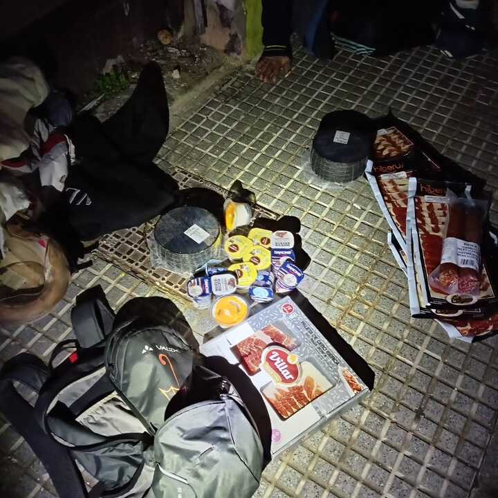 Productos robados de los supermercados de Ayamonte. Fuente: Facebook Policía Local de Ayamonte