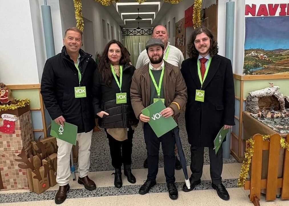Miembros de Vox de Huelva en Extremadura
