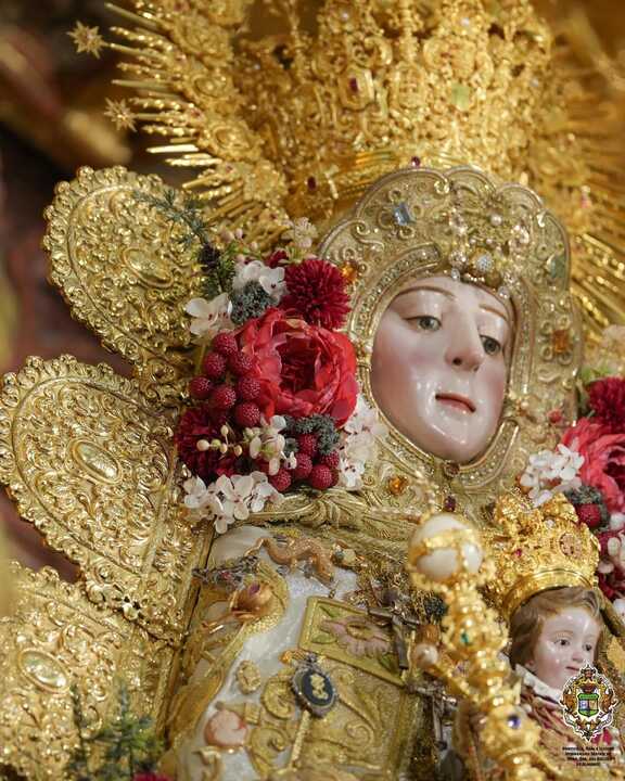 Virgen del Rocío. Fuente: Facebook Hdad Matriz de Ntra Sra del Rocío de Almonte