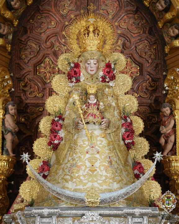 Virgen del Rocío. Fuente: Facebook Hdad Matriz de Ntra Sra del Rocío de Almonte