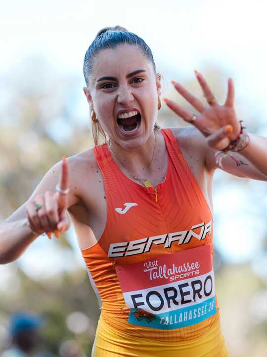 María Forero en el mundial de cross