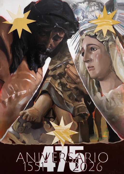 Cartel del 475 aniversario de la fundación de la Hermandad del Cristo de la Sangre