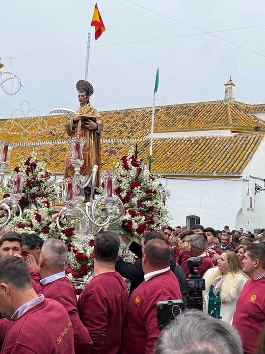 Procesión de San Vicente Mártir en Lucena del Puerto. Fuente: Facebook Ayto. Lucena