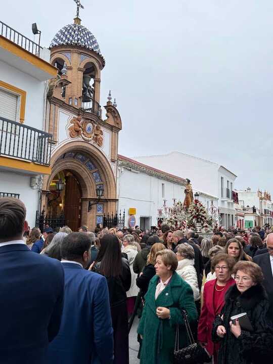 Procesión de San Vicente Mártir en Lucena del Puerto. Fuente: Facebook Ayto. Lucena