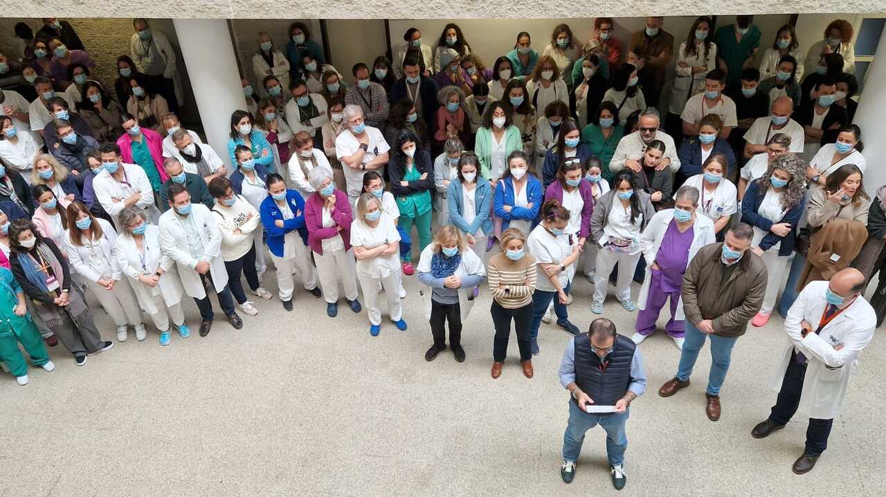 El Hospital Juan Ramón Jiménez despide a David Cordón. Fuente: Facebook Hospital Juan Ramón Jiménez
