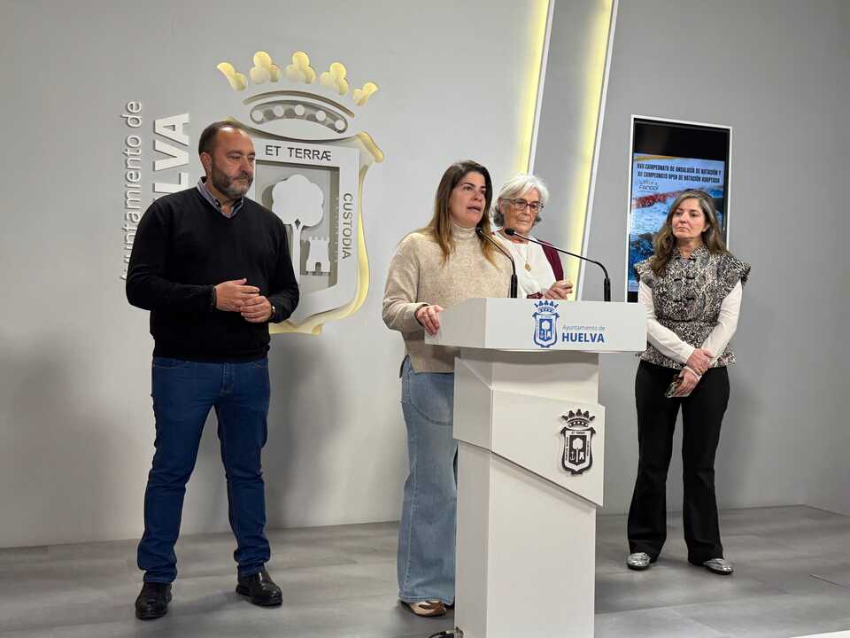 Presentación Campeonato Natación Andalucía. Fuente: Ayto. Huelva