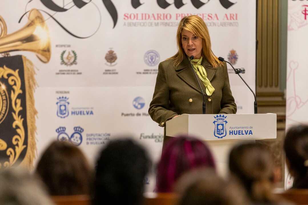 Pilar Miranda en la presentación del evento. Fuente: Ayto. Huelva