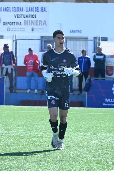 Álex Lázaro, portero de la Deportiva Minera y exportero del Recreativo de Huelva. Fuente: Club Deportiva Minera.