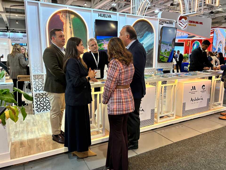 La Agencia Destino Huelva promociona los grandes atractivos de la provincia en la Feria Internacional de Turismo de Berlín. Fuente: Diputación de Huelva.