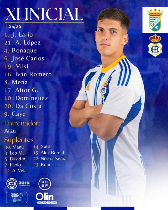 Once incial del Decano. Fuente: X Recreativo de Huelva
