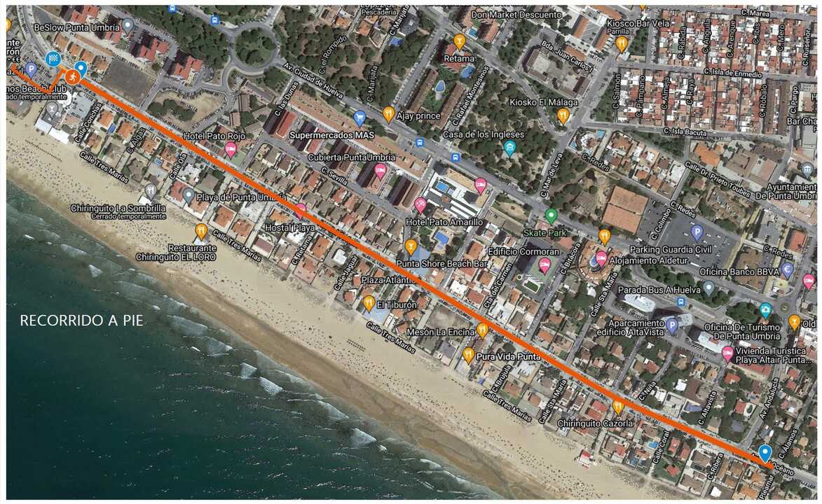 Recorrido en bicicleta del Duatlón ‘Playas de Punta Umbría’