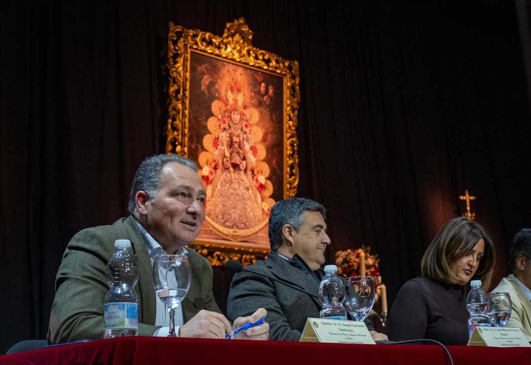 David Toscasno en la reunión. Fuente: Facebook Diputación de Huelva