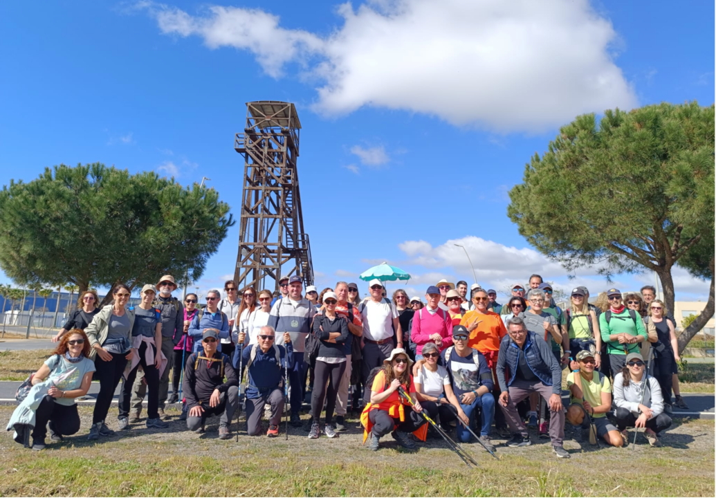 Ruta del circuito de senderismo celebrada en Aljaraque. Fuente: Diputación de Huelva