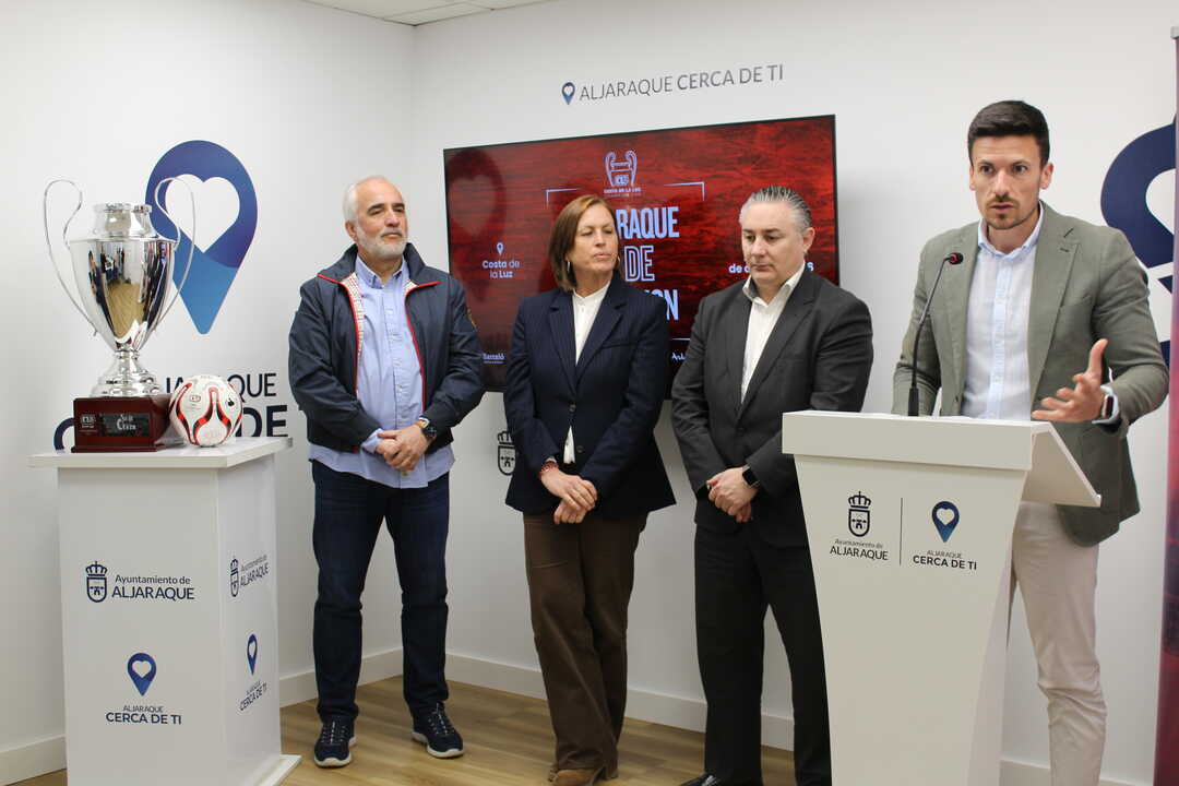 Presentación de la Costa de la Luz Champions Cup. Fuente: Ayuntamiento de Aljaraque.