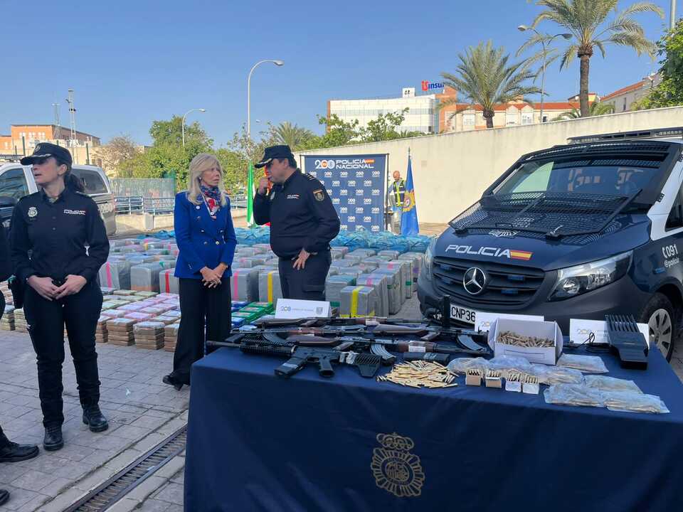 Policía Nacional incauta el mayor alijo de cocaína intervenido hasta el momento en las costas de Huelva