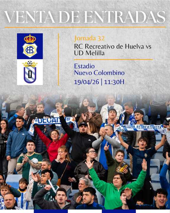 Promoción de entradas para el partido en el Nuevo Colombino. Fuente: X Recreativo