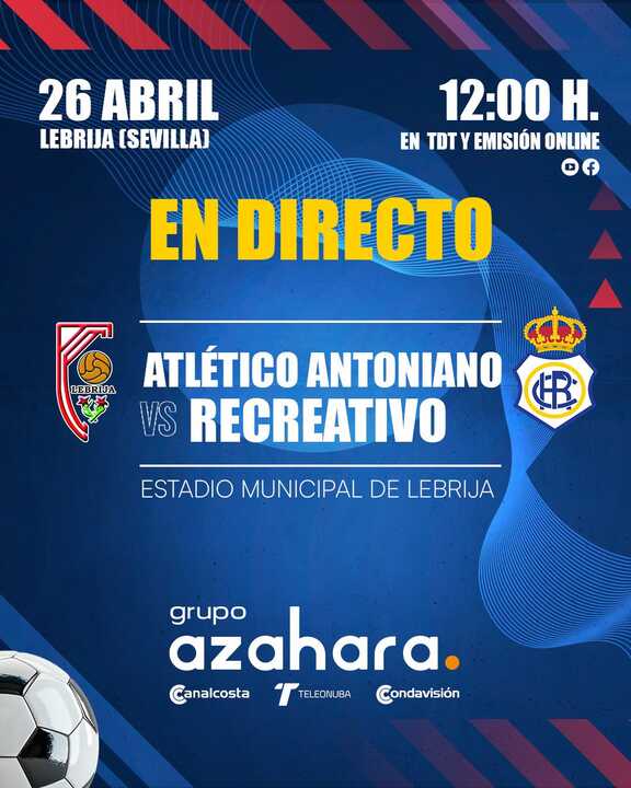 El partido del próximo domingo podrá seguirse en directo por los canales del Grupo Azahara