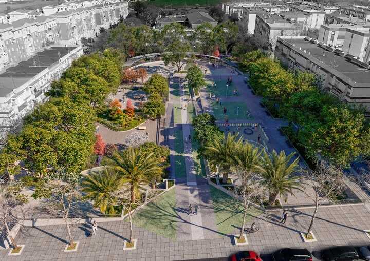 El Ayuntamiento transformará la avenida Diego Morón con la nueva Plaza de la Provincia. Fuente: Ayto. Huelva