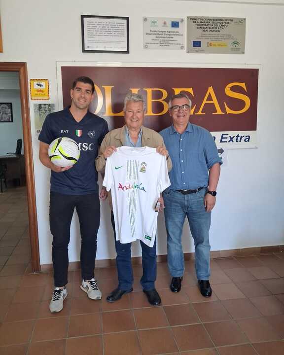 Unión entre Olibeas y la Federación Onubense de Fútbol. Fuente: Olibeas