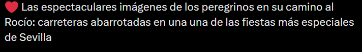 Publicación en X
