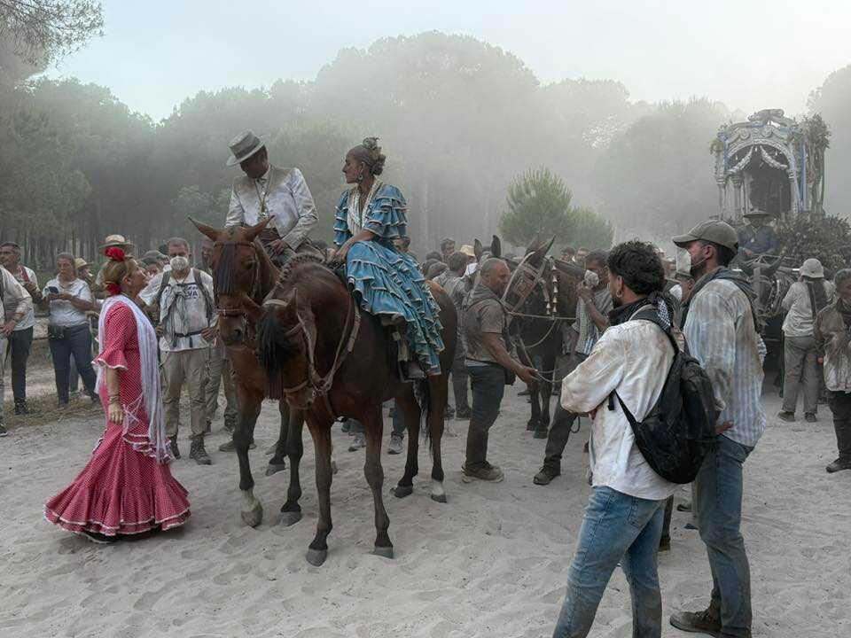 Miranda saluda a los romeros